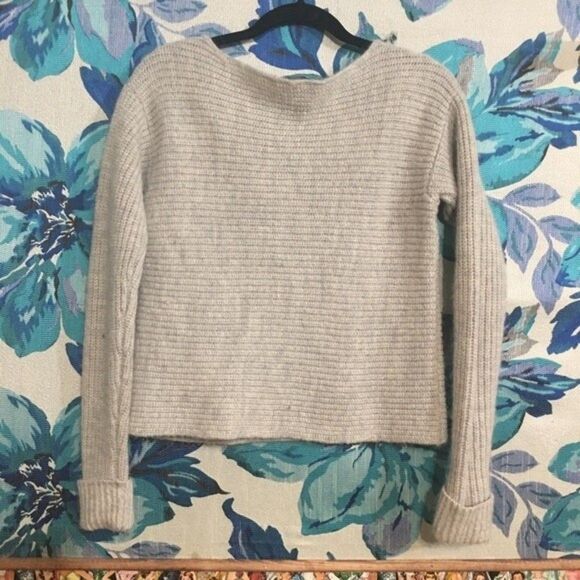 Armani Exchange Wool Blend Ribbed Sequined Scoop Neck Sweater XS - Picture 5 of 8